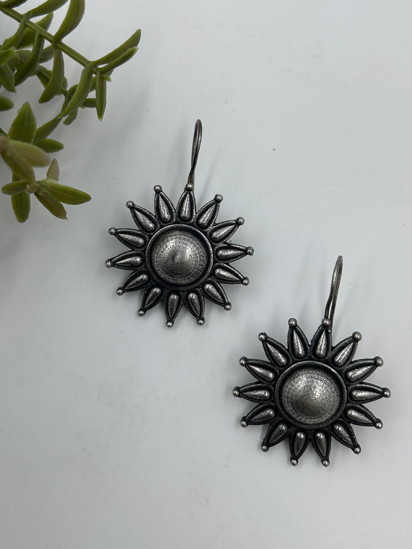 Chandni Silver Bugatti Earrings