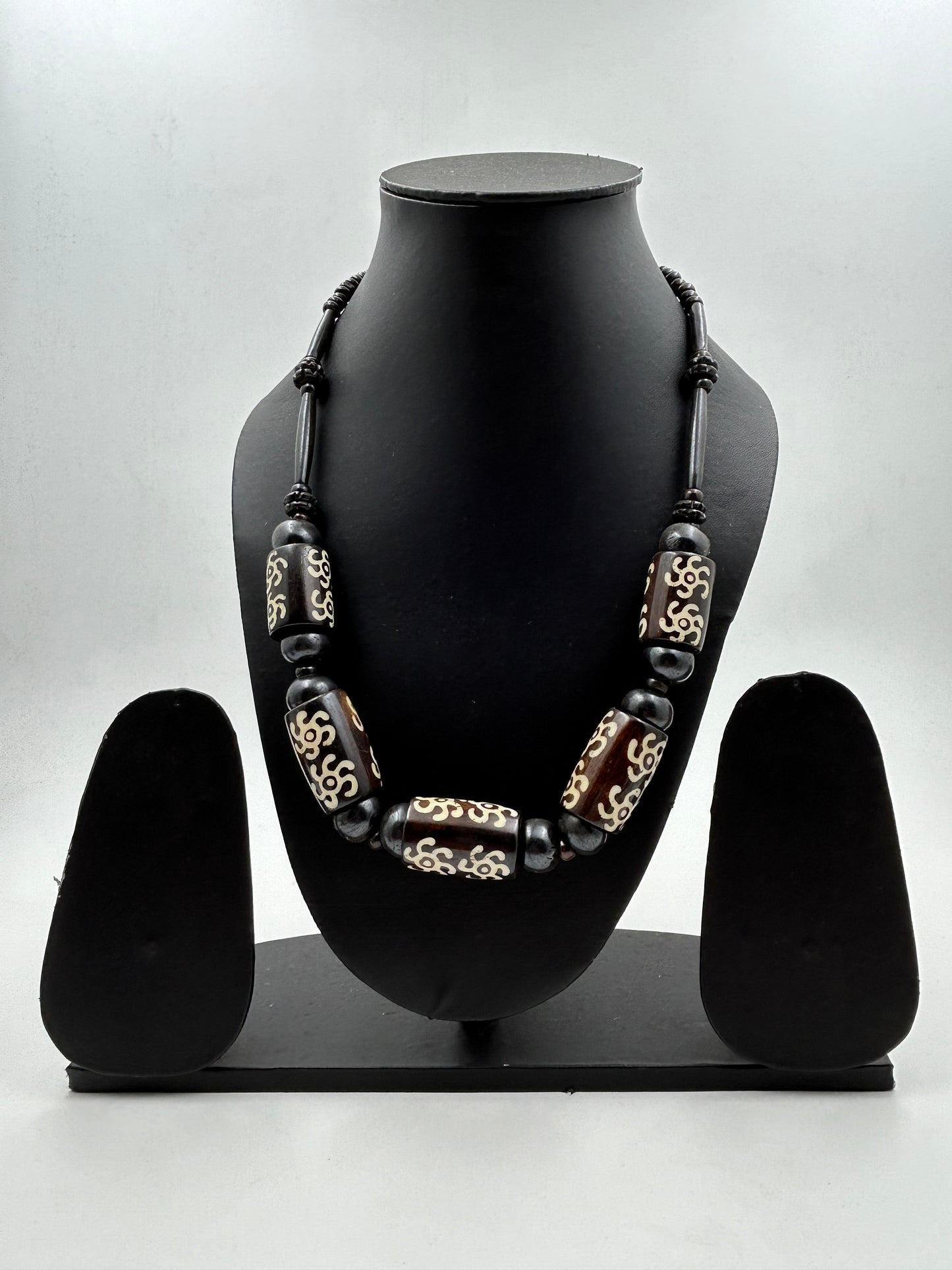 Kaya Brown Bone Tibetan Necklace