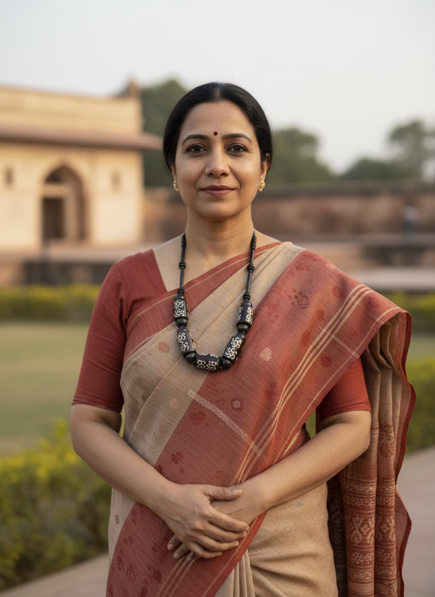 Kaya Brown Bone Tibetan Necklace