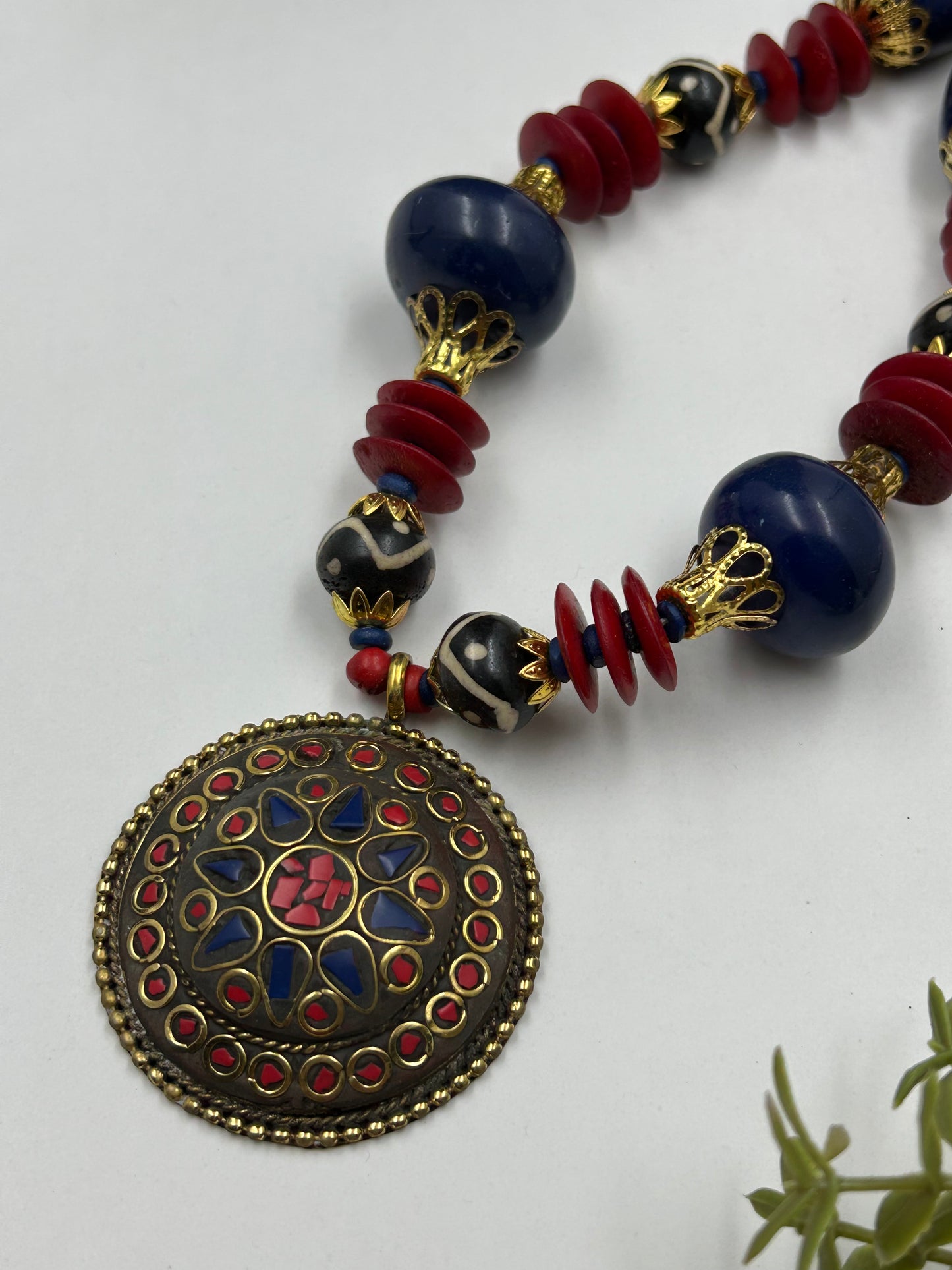 Bhavni Blue Tibetan Necklace
