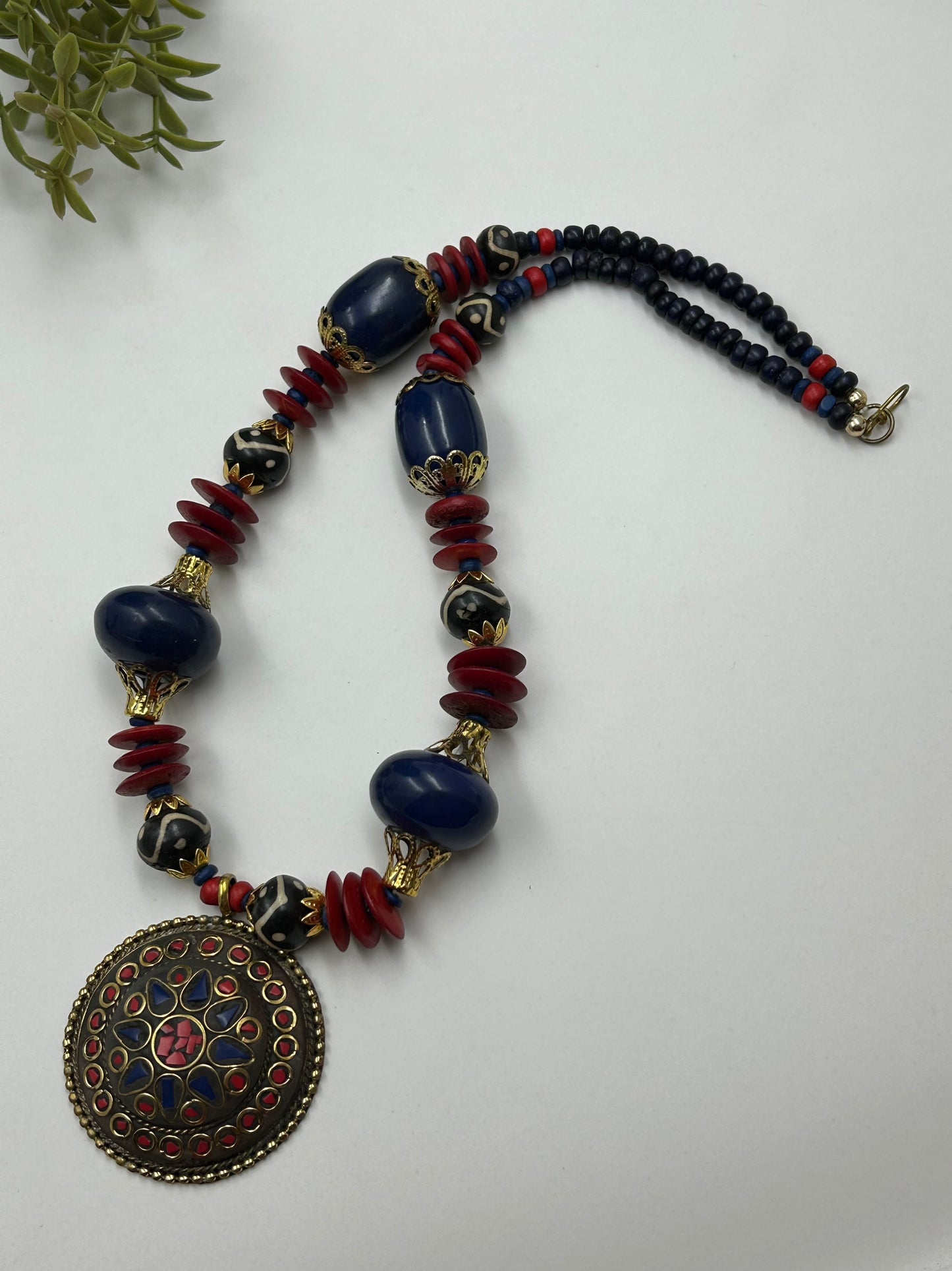 Bhavni Blue Tibetan Necklace