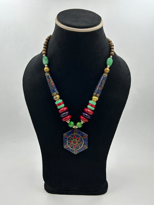 Riddhi Multicolor Tibetan Necklace