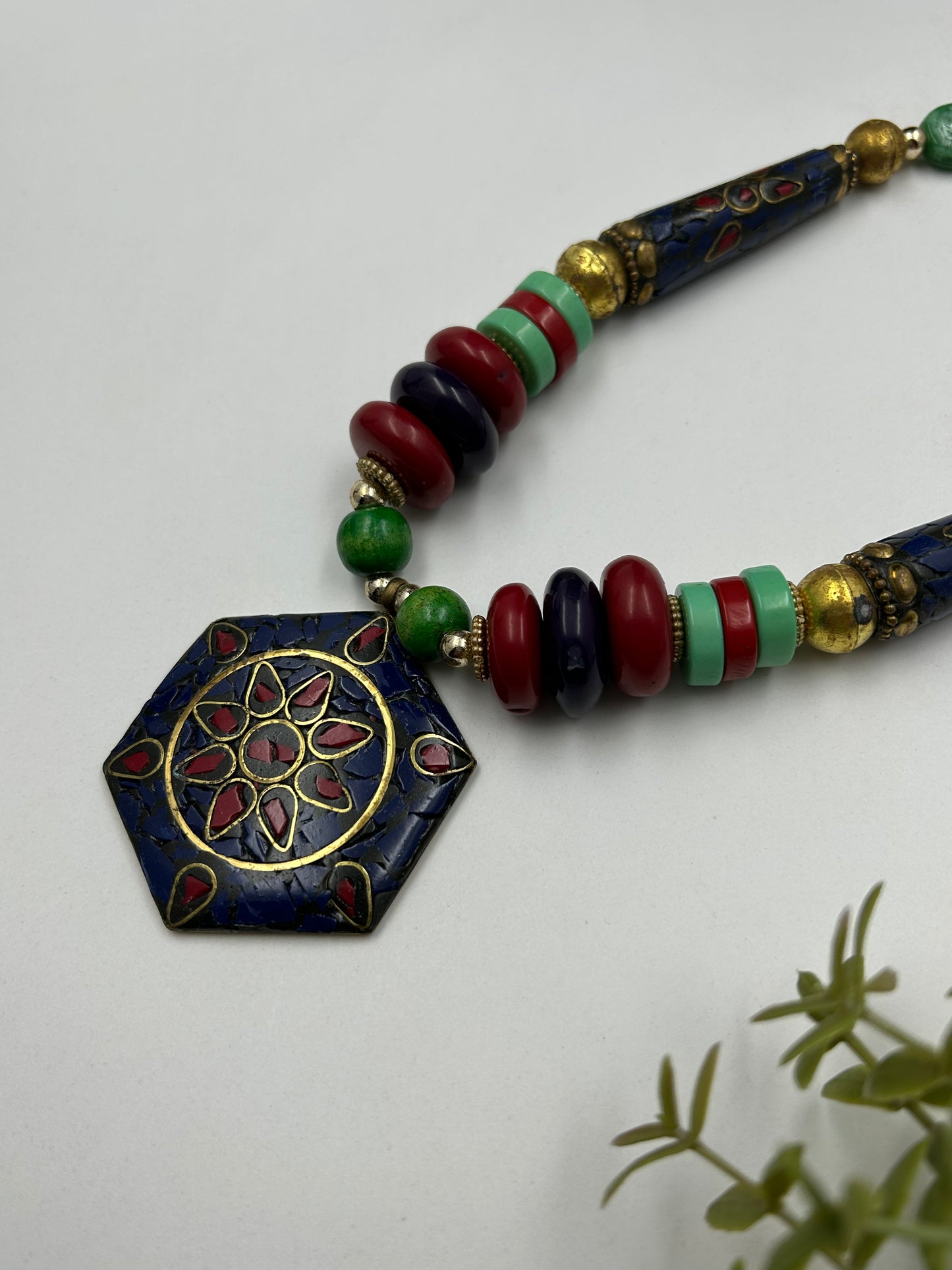 Riddhi Multicolor Tibetan Necklace