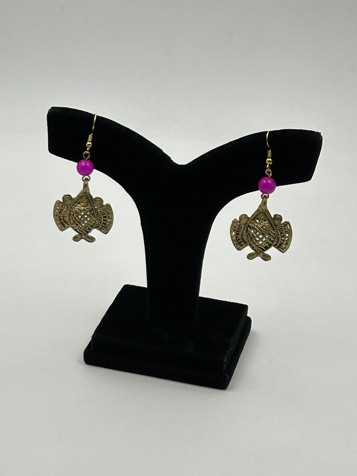 Tarini Pink Dokra Necklace Set