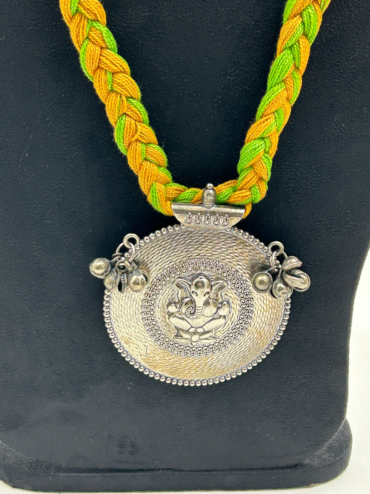Nitya Mustard Oxidised Necklace