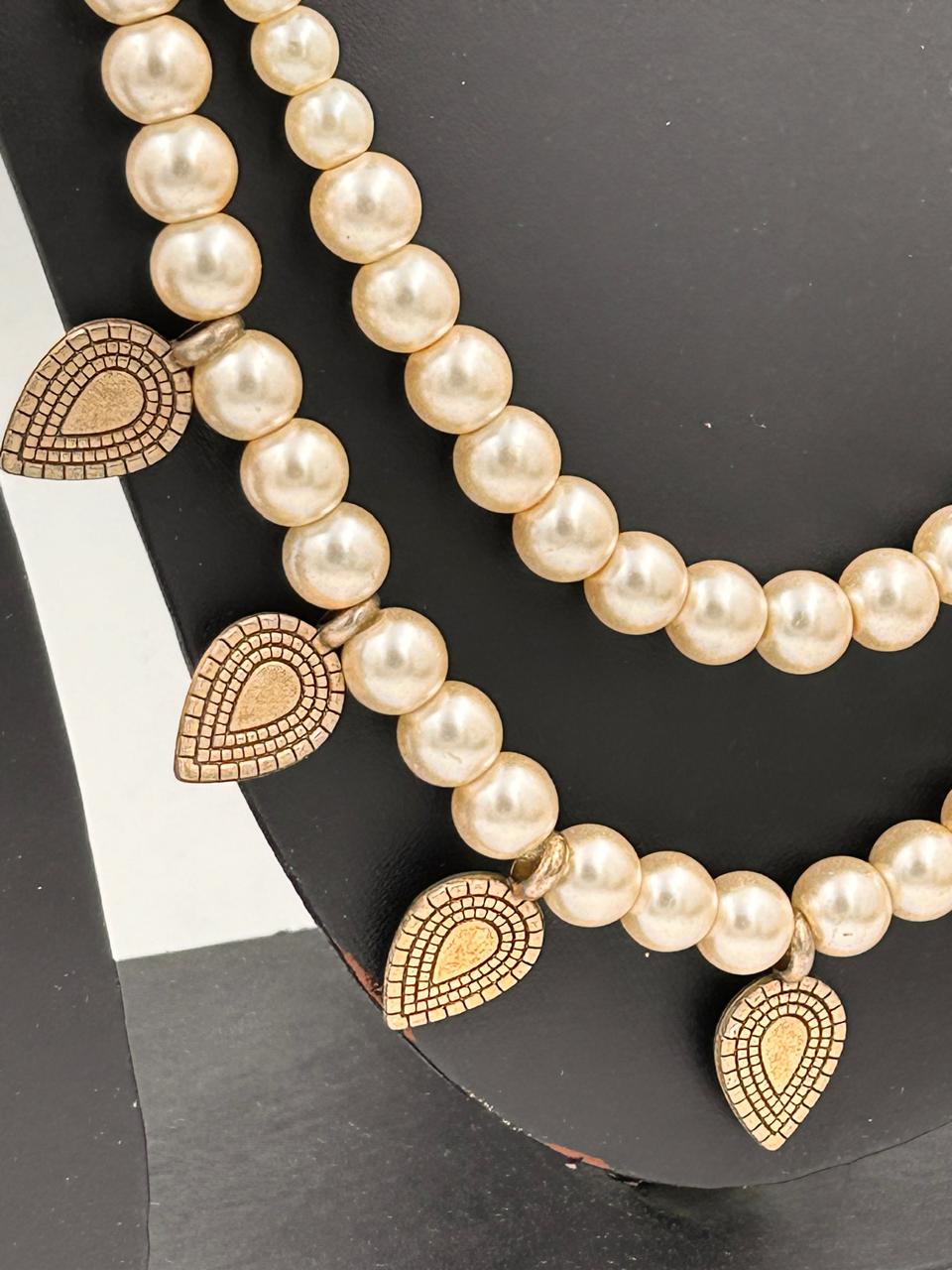 Shaili Pearl Layered Necklace Set
