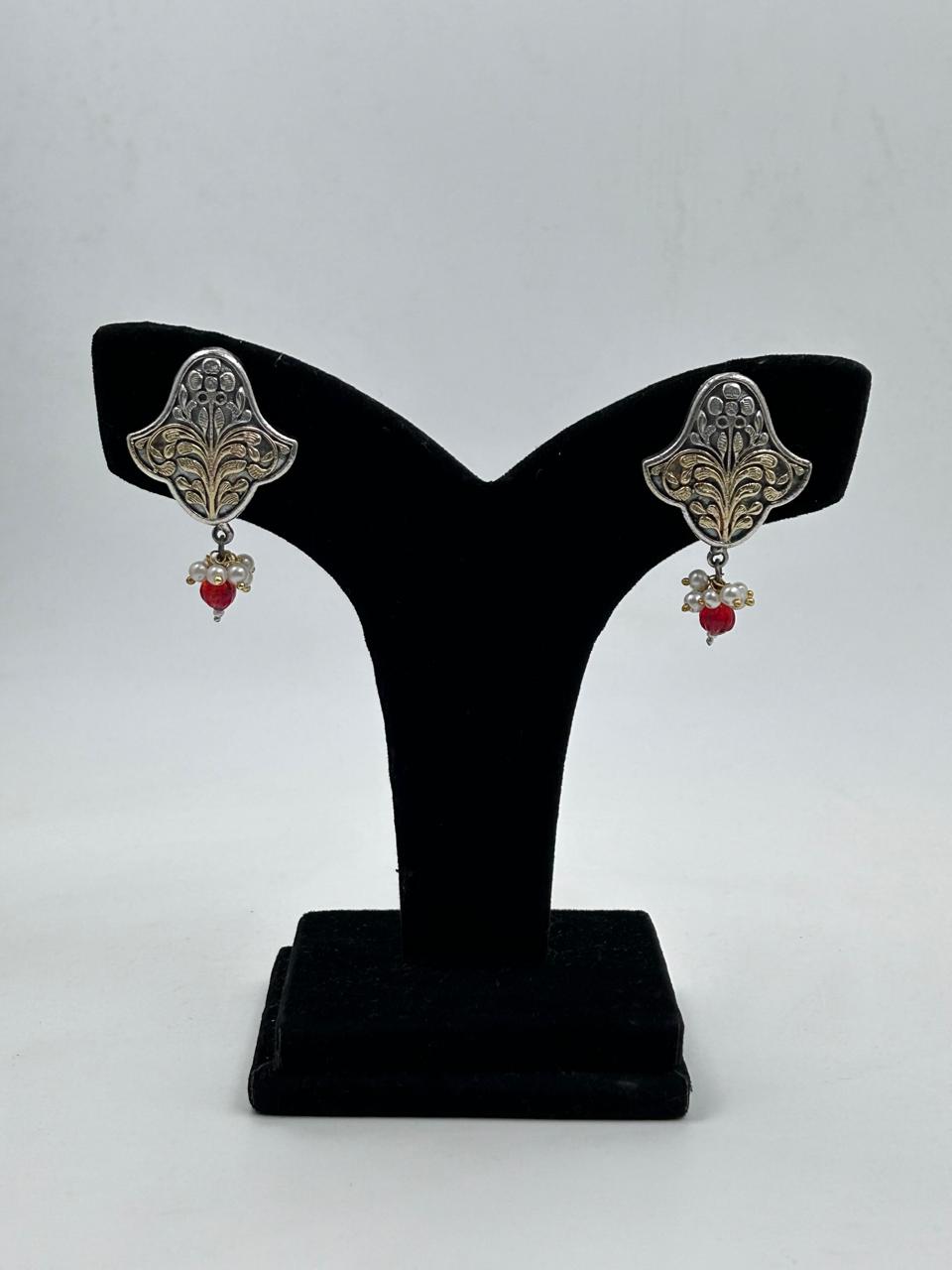 Esha Dual Toned Earrings