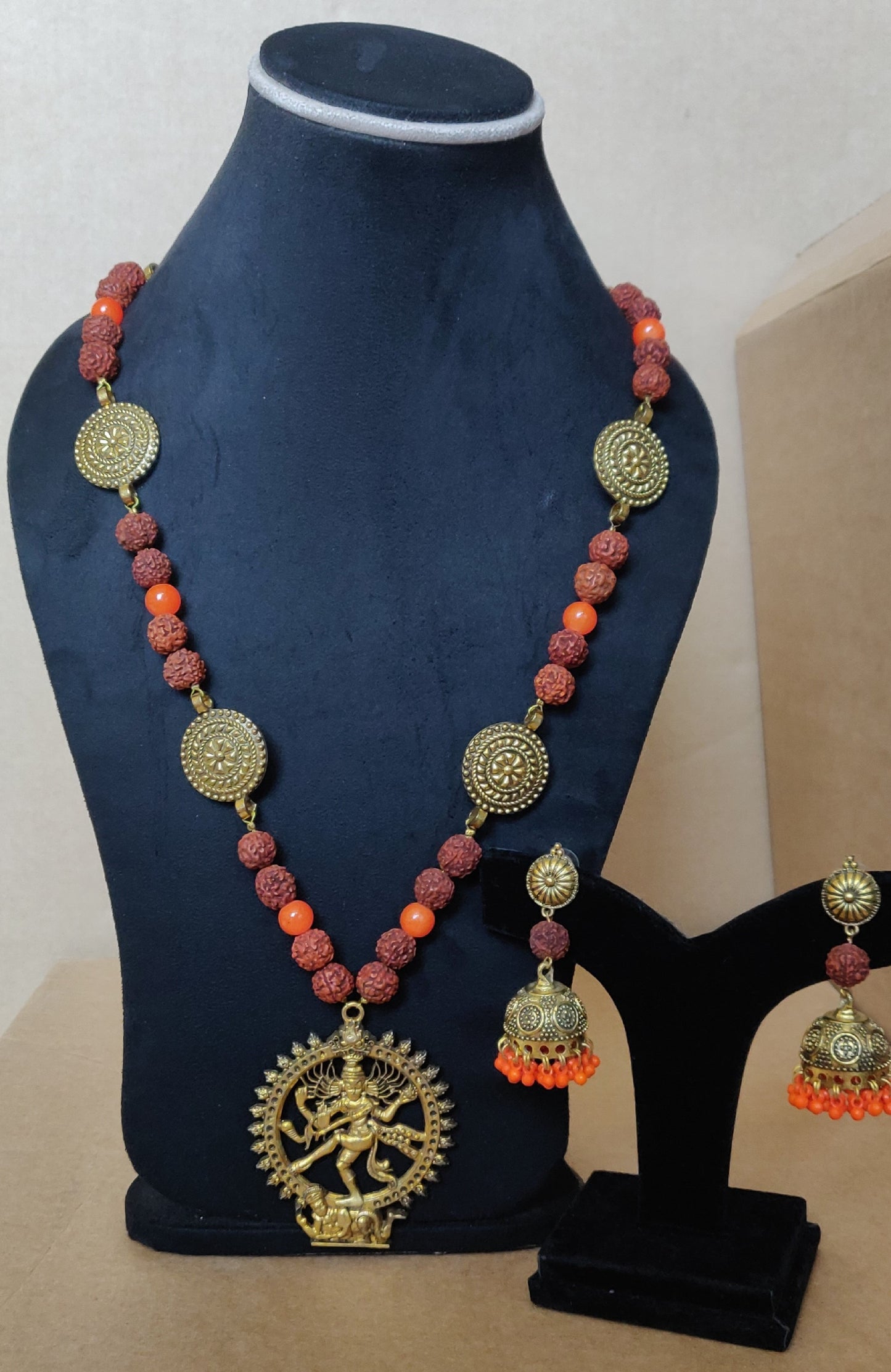 Nritya Nataraj Rudraksh Necklace Set