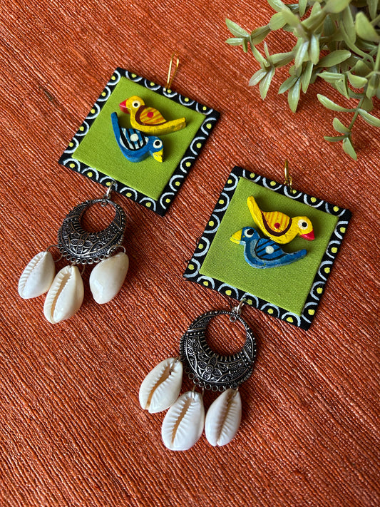 Neera Multi Fabric Earrings
