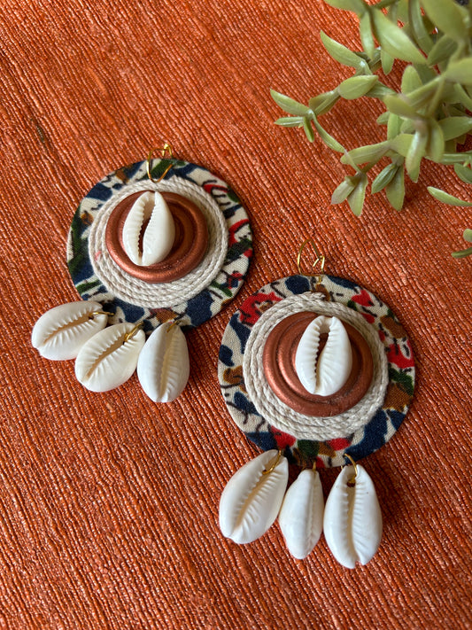Dhara Multi Fabric Earrings