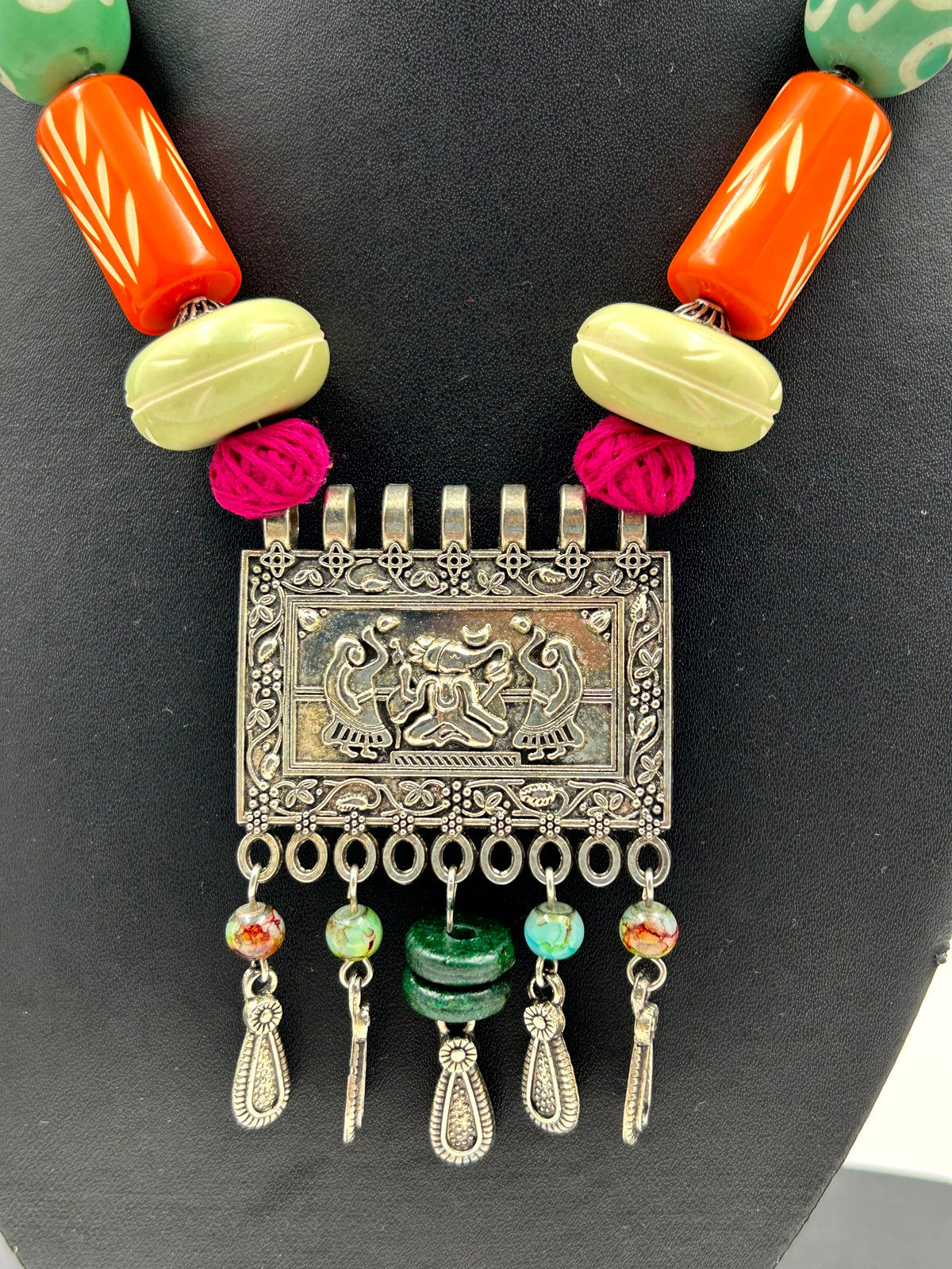 Kriti Multicolor Oxidised Necklace