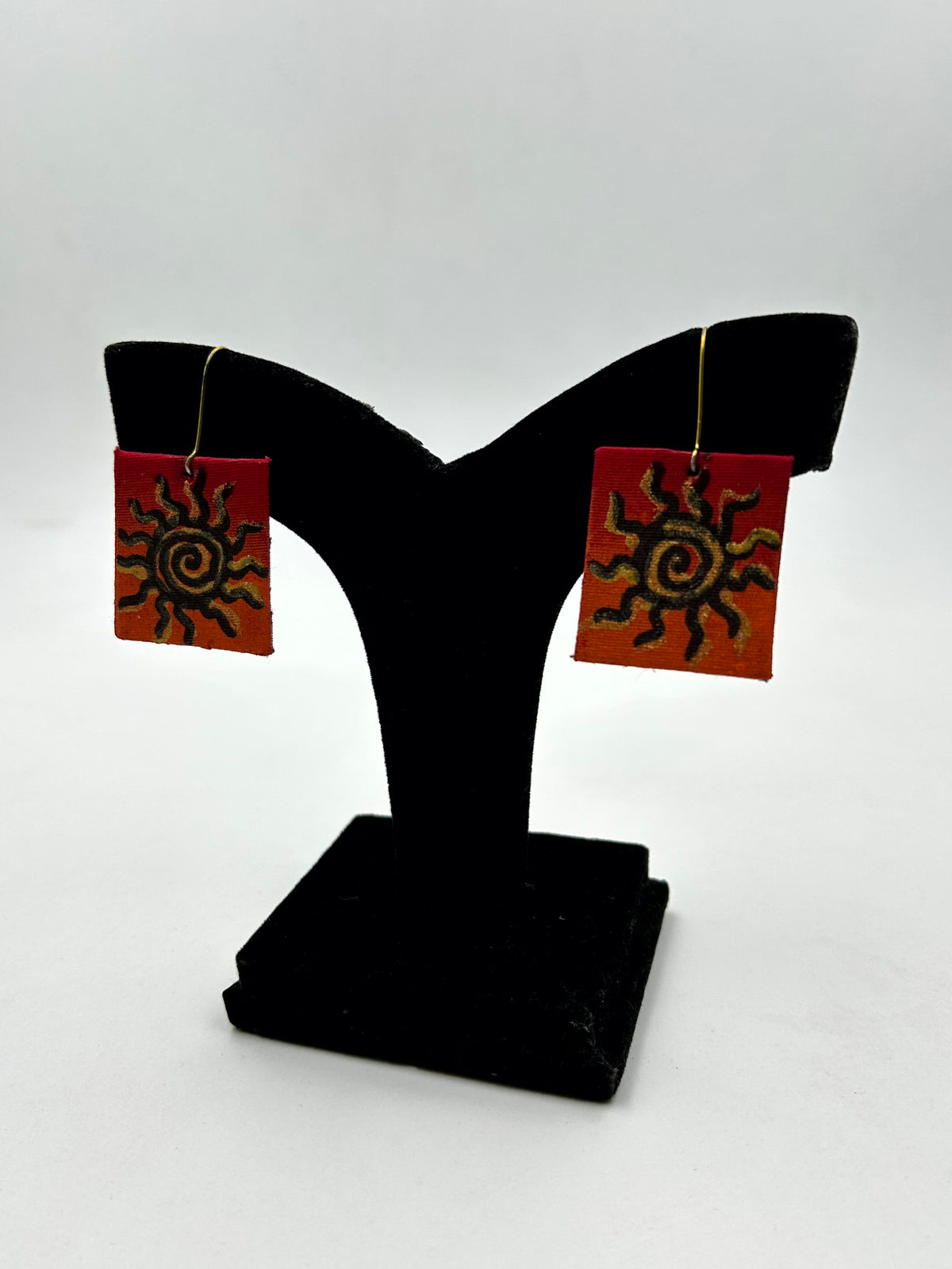 Nritya Multicolor Handpainted Fabric Necklace Set