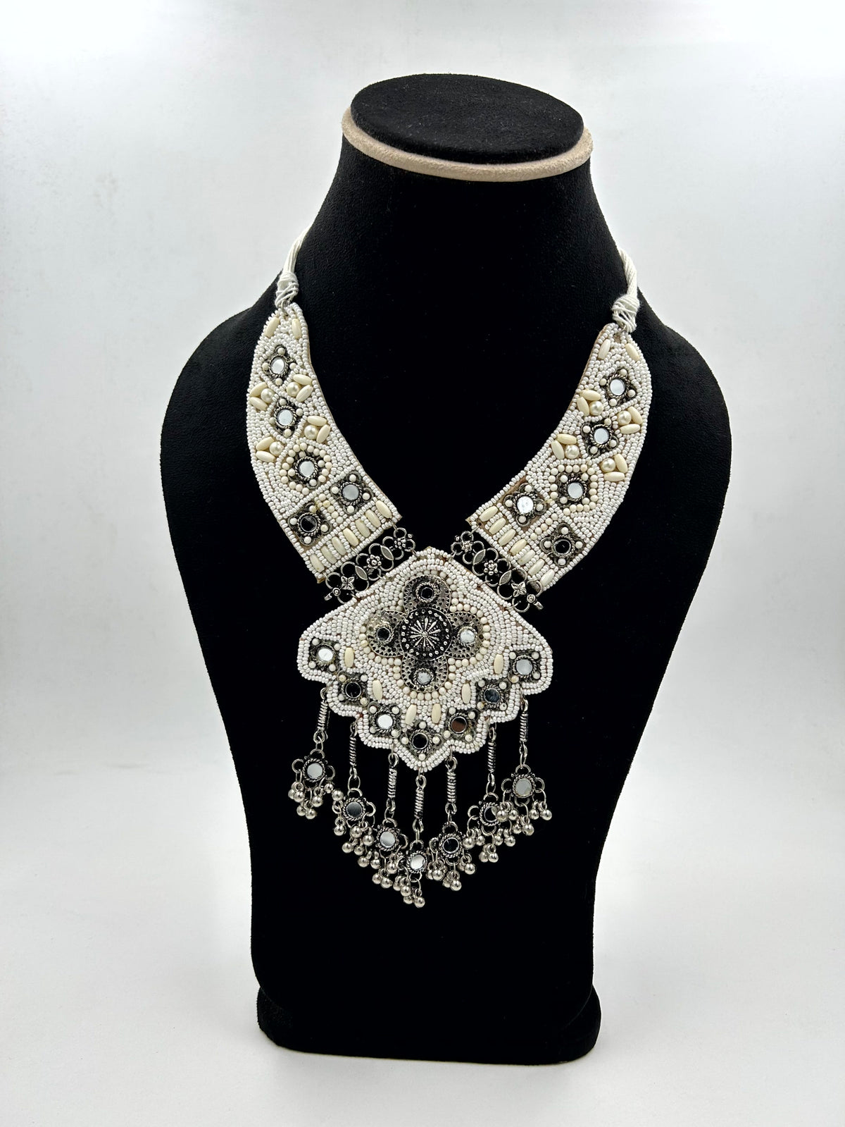 Vritika Off White Boho Necklace