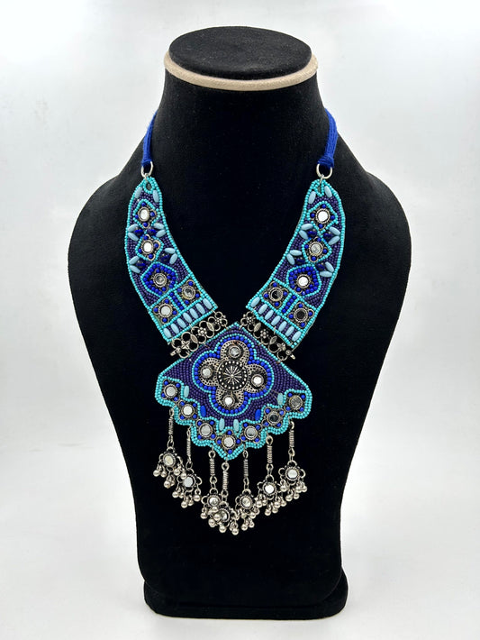 Vritika Blue Boho Necklace