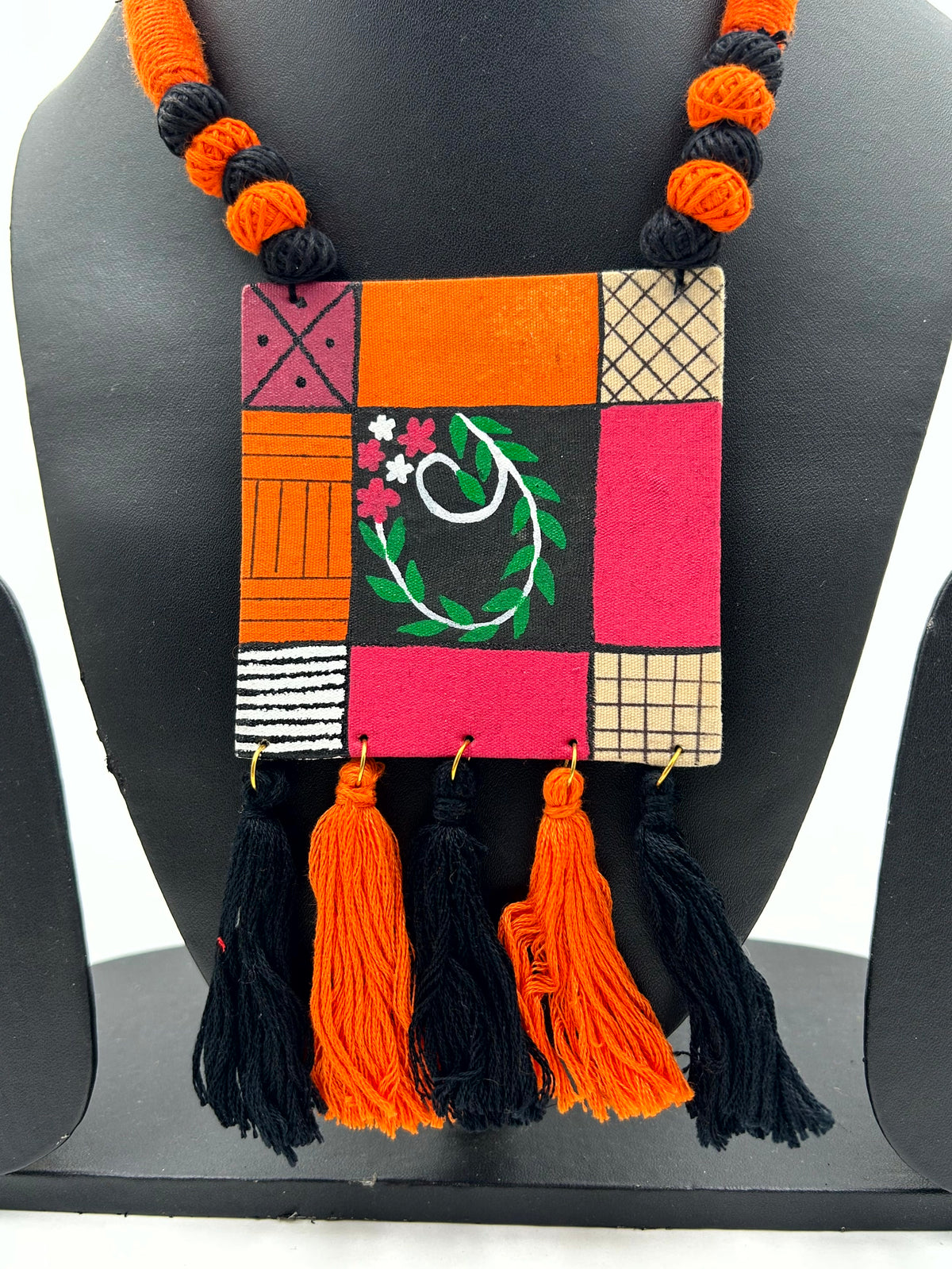 Tulika Multicolor Fabric Necklace Set