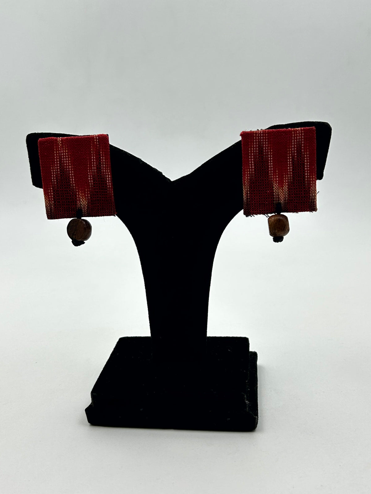 Kanika Red Fabric Necklace Set