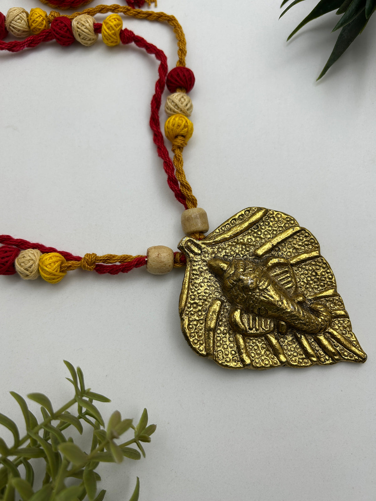 Riddhi Yellow Ganesha  Pendant Necklace