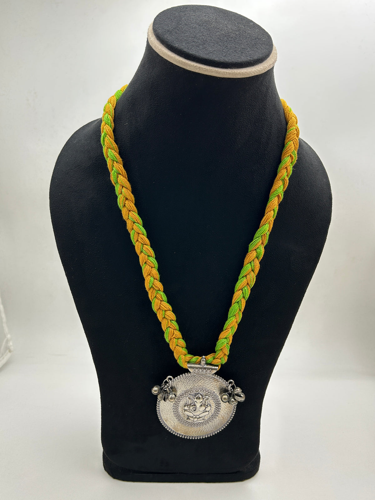 Nitya Mustard Oxidised Necklace