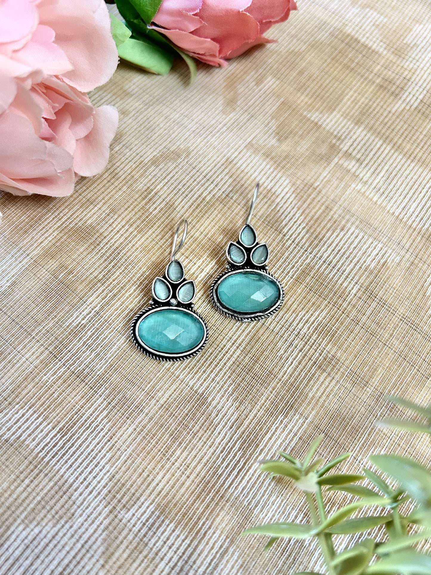 Abhaya Mint Bugatti Earrings