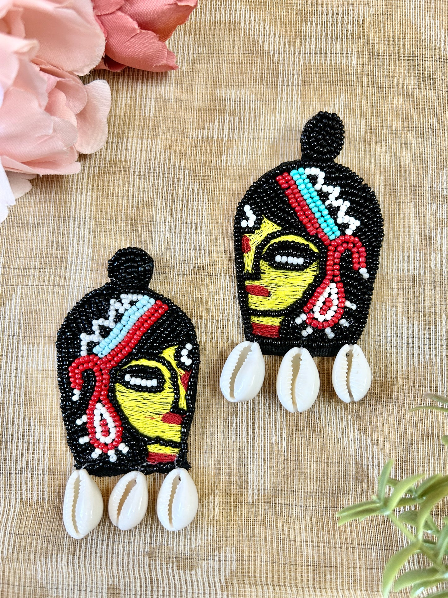 Ishi Multicolor Beaded Embroidered Earrings