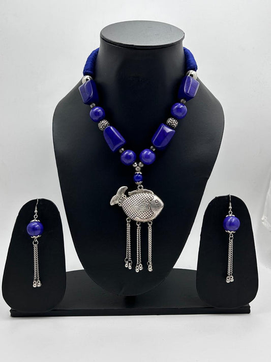 Neela Violet Tribal Necklace Set