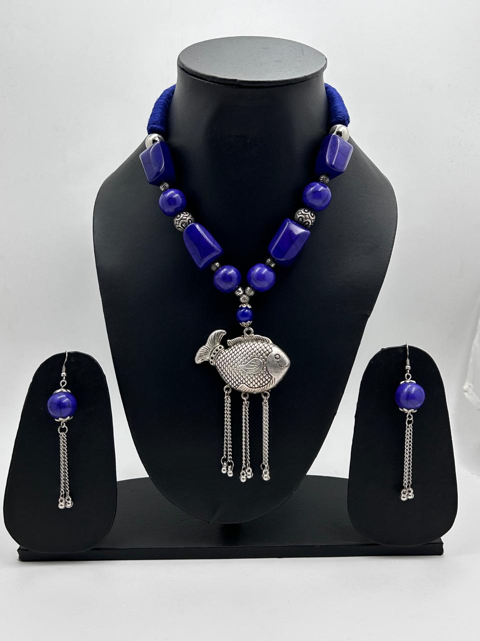 Neela Violet Tribal Necklace Set