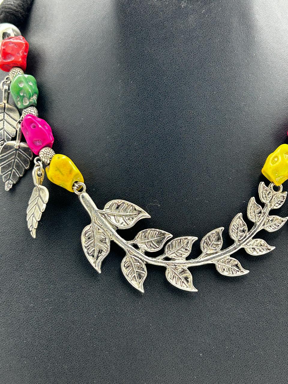 Kavya Multicolor Tribal Necklace Set