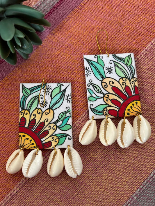 Chitra Multi Fabric Earrings