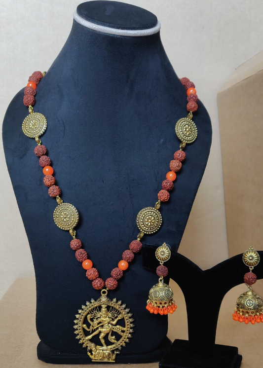 Nritya Nataraj Rudraksh Necklace Set
